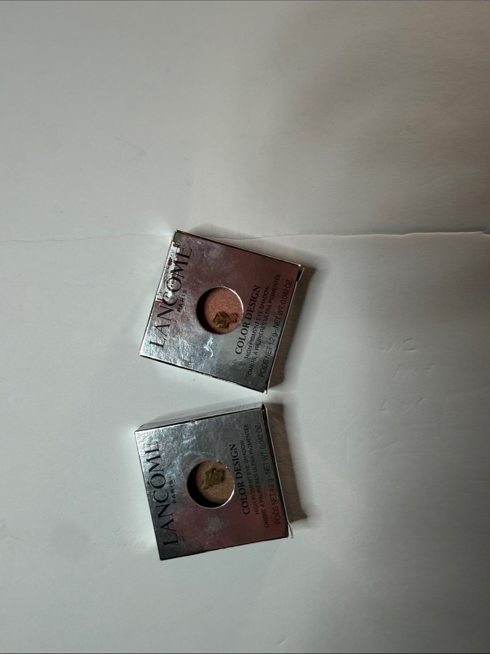 Lancome Color Design High Pigment Eyeshadow - Bronzed Magnesium and Kitten Heel